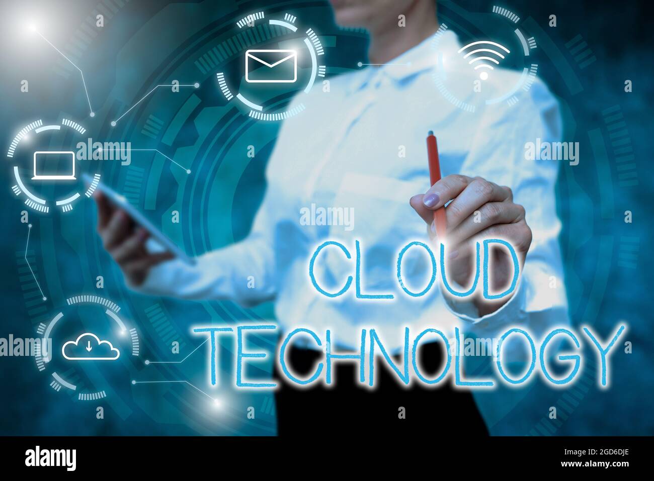 Sign displaying Cloud Technology. Business showcase on demand ...