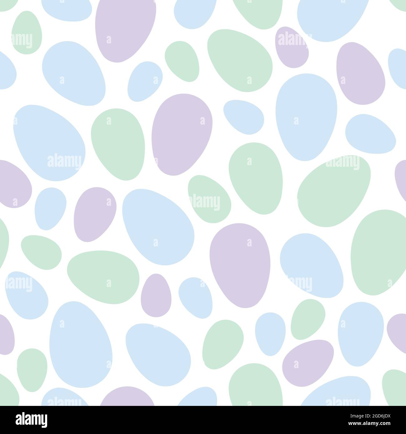 Happy Easter seamless pattern with colorful eggs on white background ...
