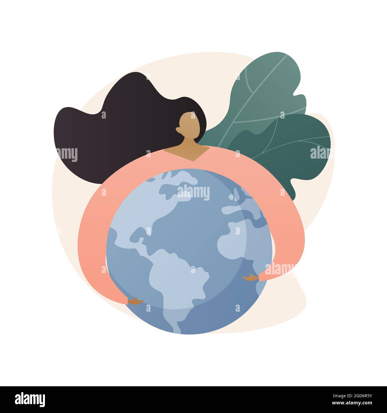 Earth Day abstract concept vector illustration. Stock Vector