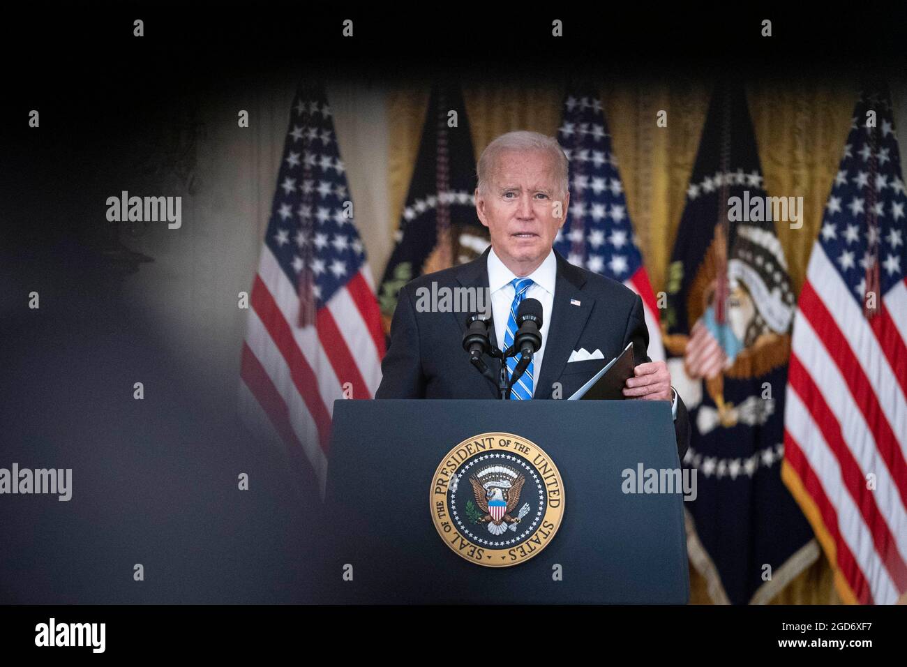 United States President Joe Biden delivers remarks on his Build Back ...