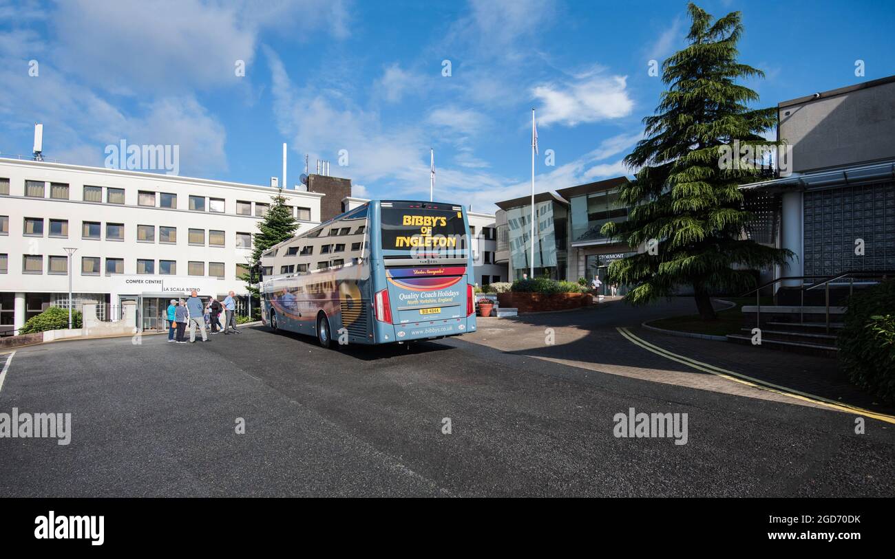 Outside the Stormont Hotel, Belfast, Northern Ireland Stock Photo
