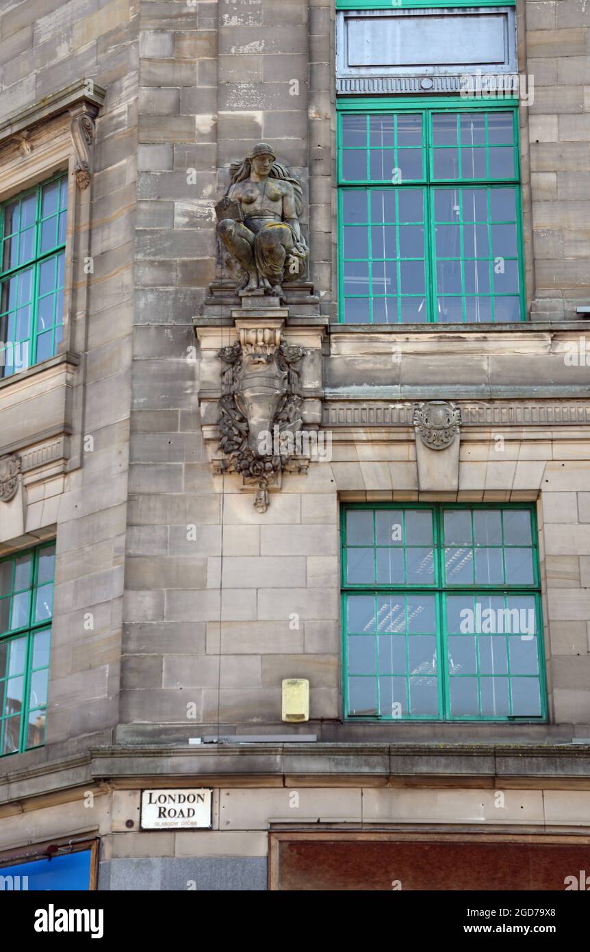 Art deco style Mercat Building in Glasgow Stock Photo