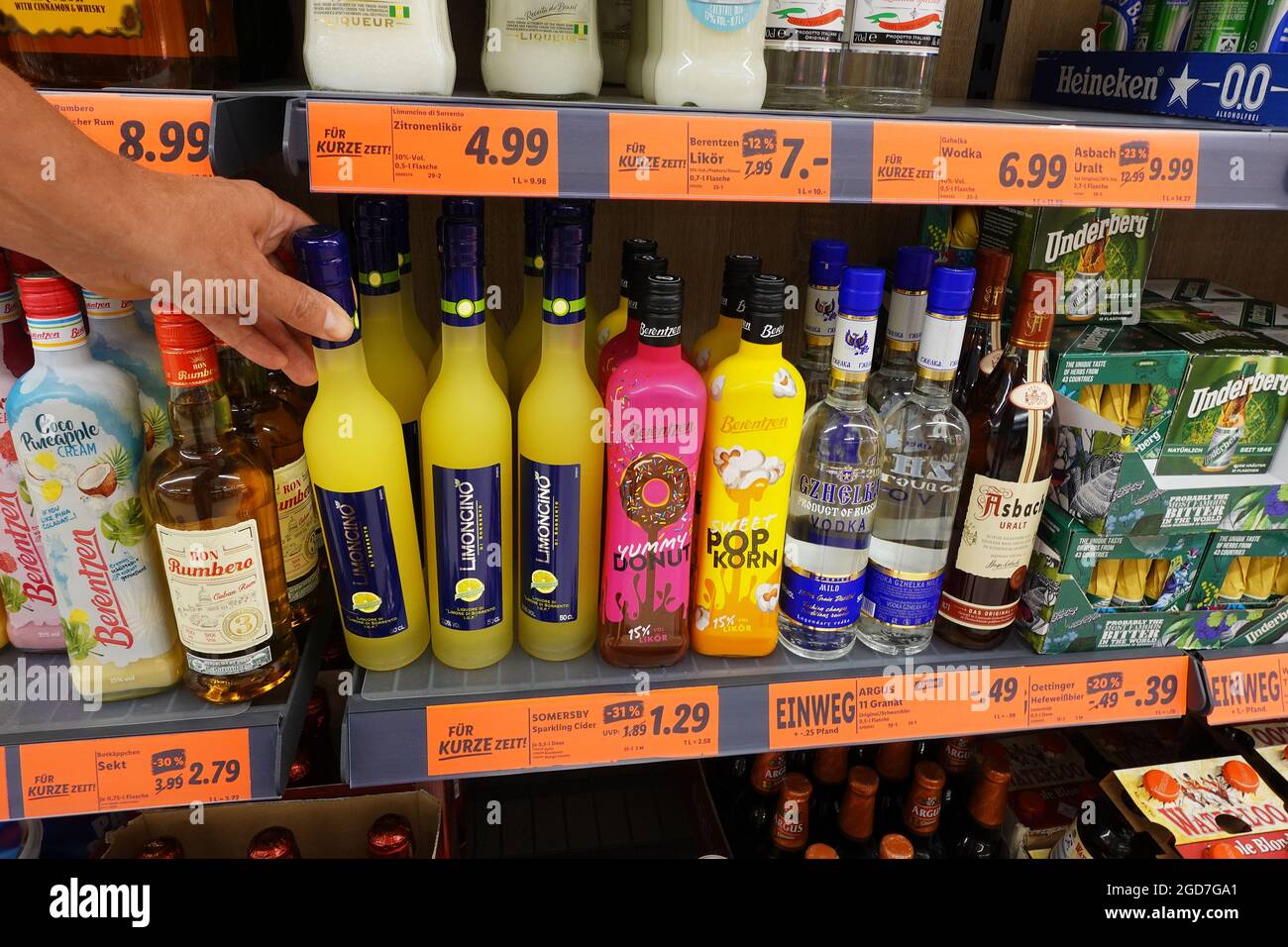 Limited time offers in store Stock Photo