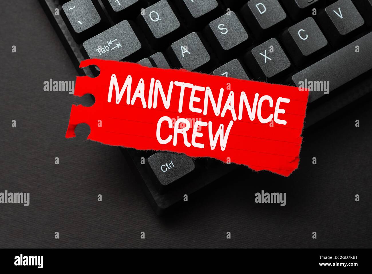 Text showing inspiration Maintenance Crew. Concept meaning responsible