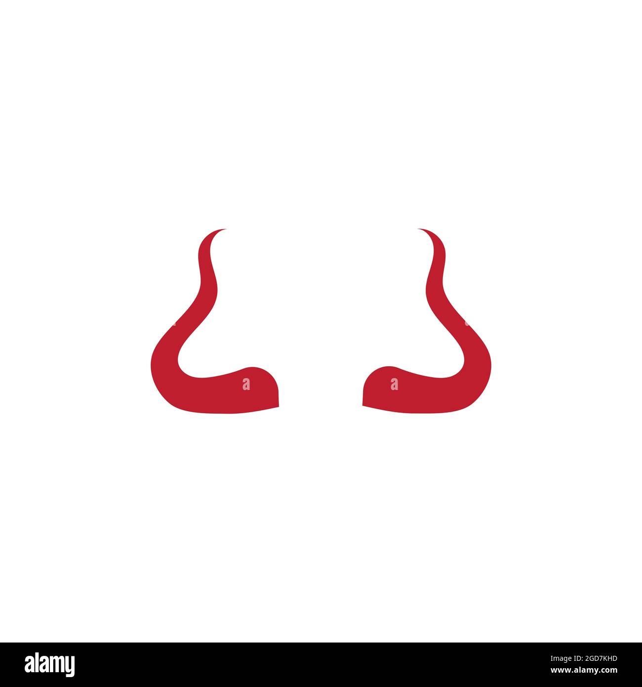 Devil horn Vector icon design illustration Template Stock Vector