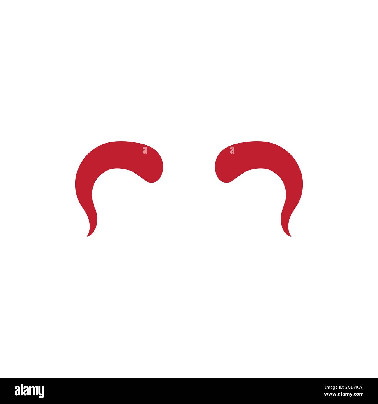 Devil horn Vector icon design illustration Template Stock Vector
