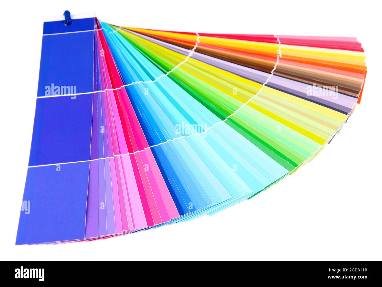 Paper palette isolated on white Stock Photo Alamy