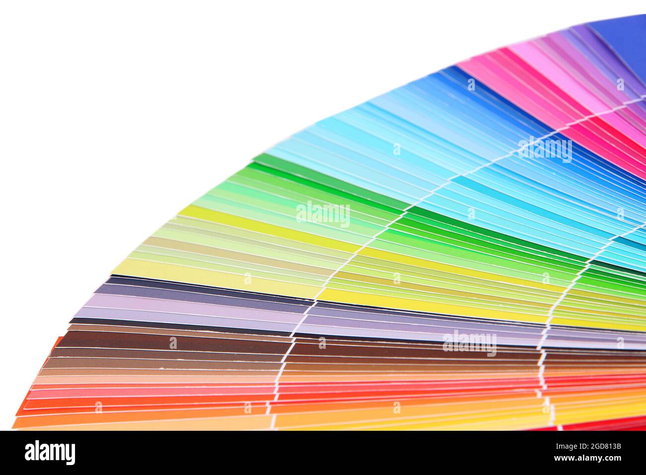 Paper palette isolated on white Stock Photo Alamy