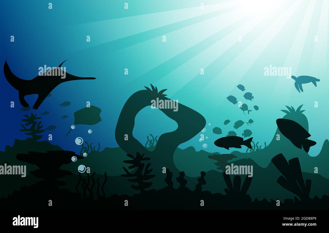 Wildlife Fish Sea Animals Ocean Underwater Aquatic Flat Illustration Stock Vector Image & Art - Alamy Wildlife Fish Sea Animals Ocean Underwater Aquatic Flat Illustration Stock Vector Image & Art - Alamy