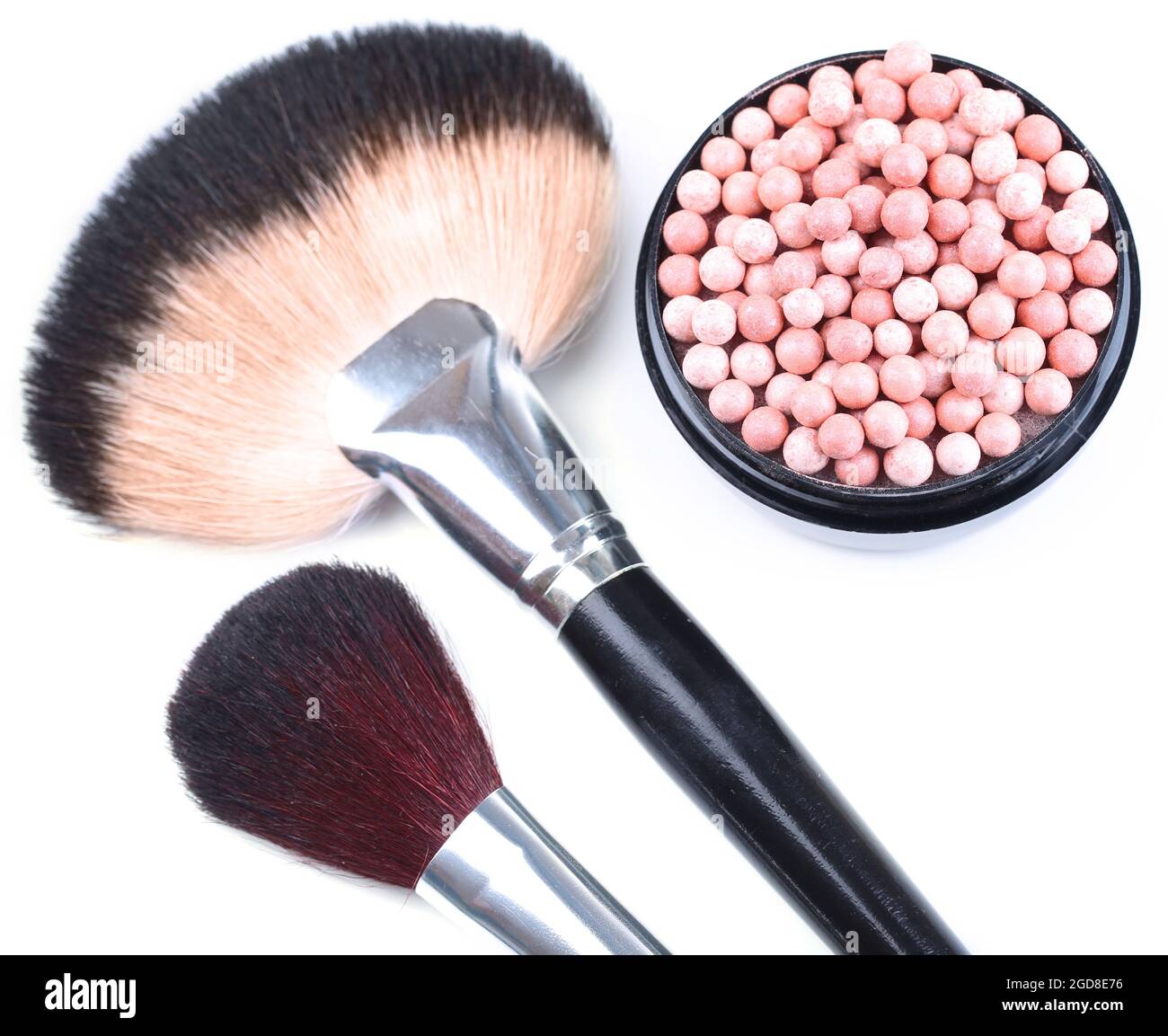 Powder balls isolated on white Stock Photo Alamy