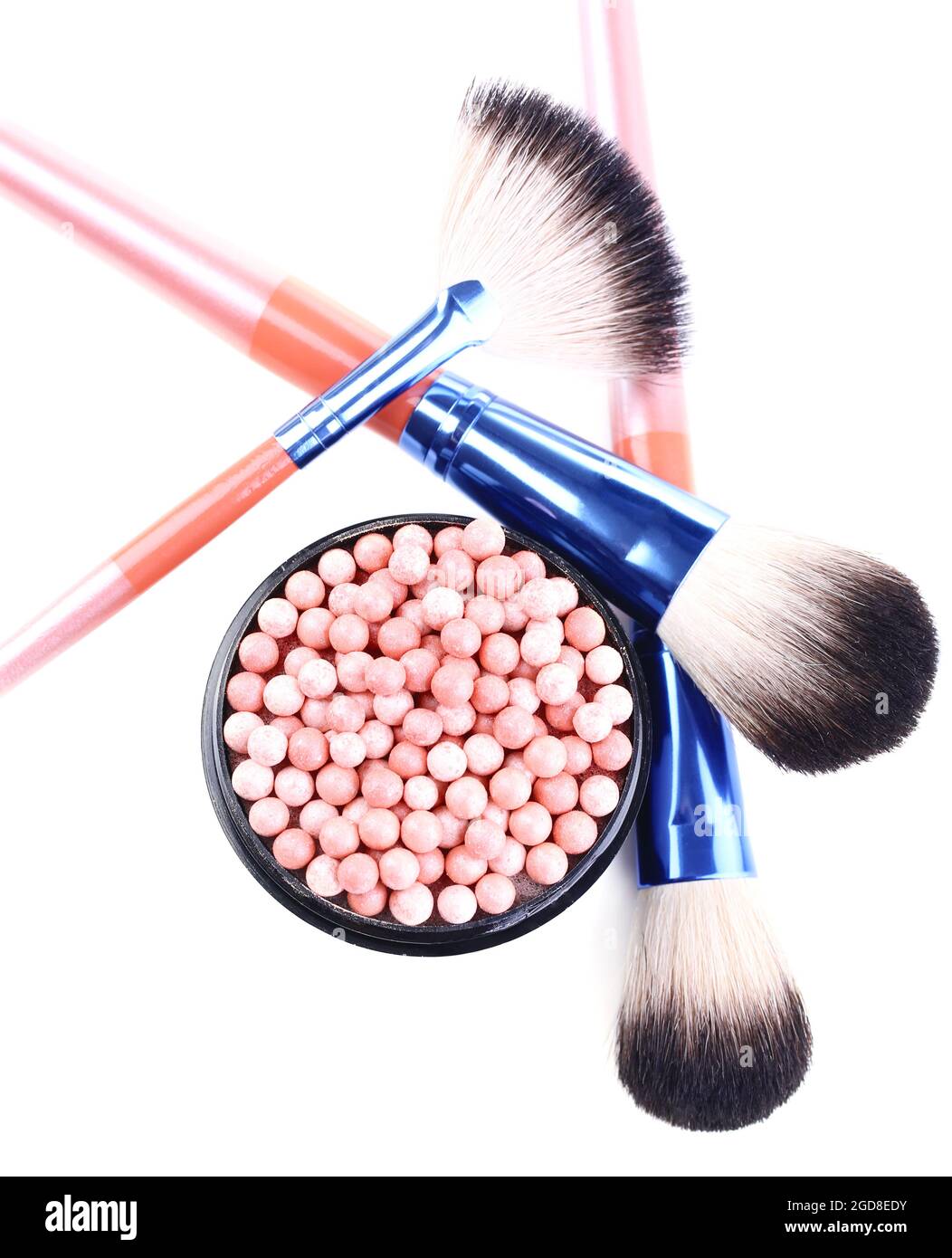 Powder balls isolated on white Stock Photo Alamy