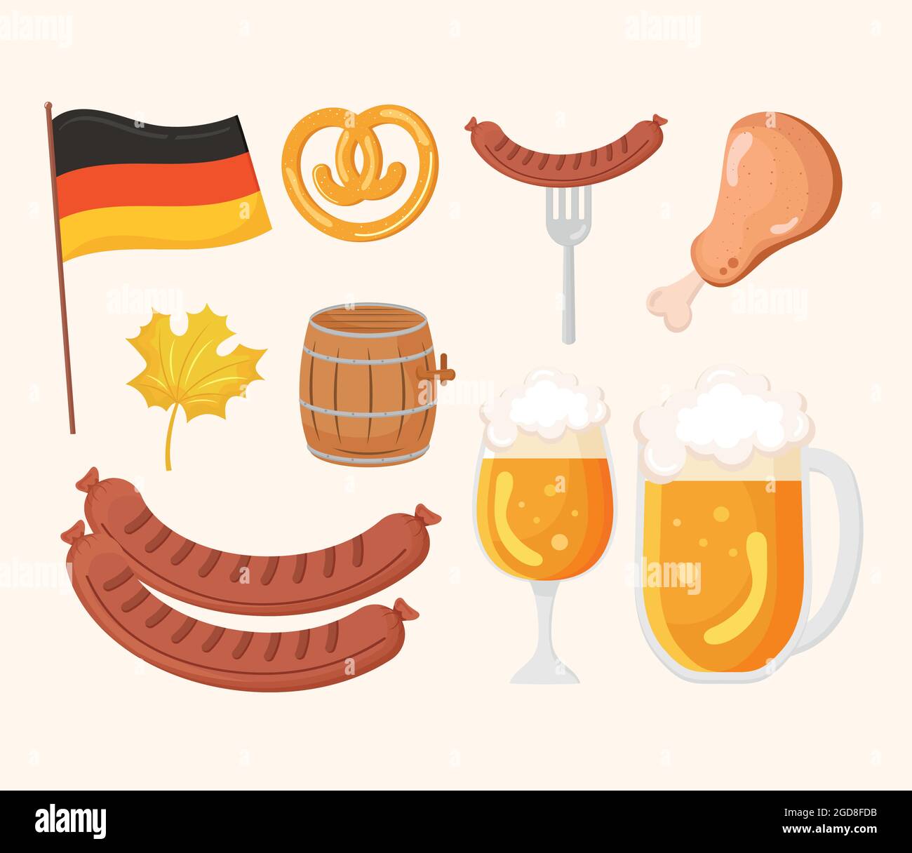 traditional icons of oktoberfest Stock Vector Image & Art - Alamy