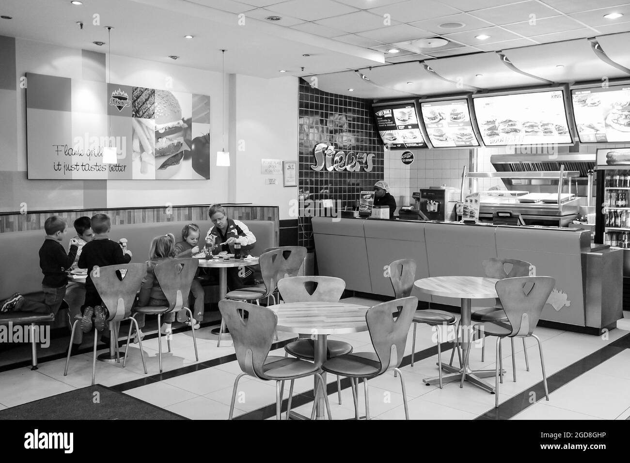 JOHANNESBURG, SOUTH AFRICA Jan 06, 2021 A grayscale of the interior
