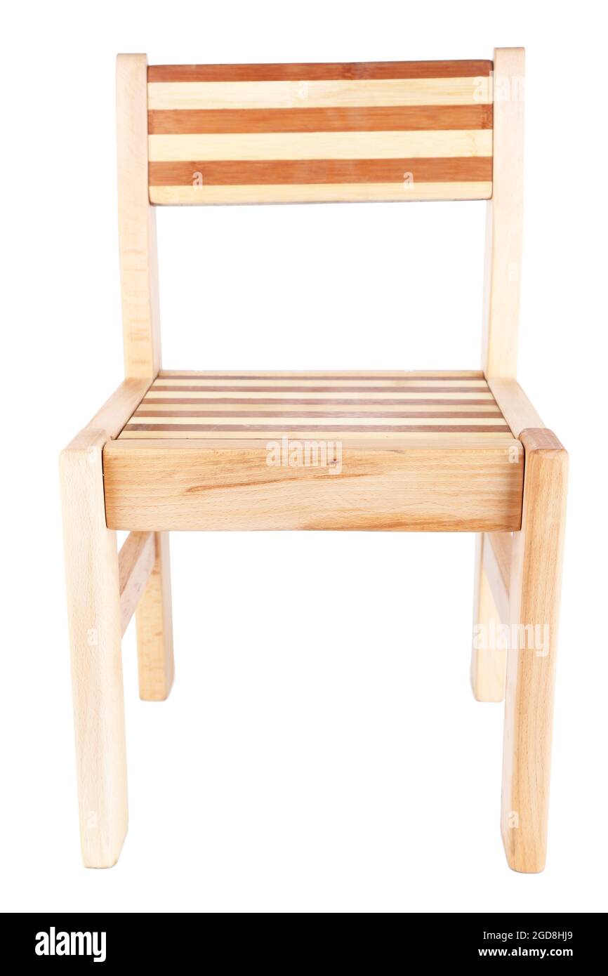Wooden chair, isolated on white Stock Photo - Alamy