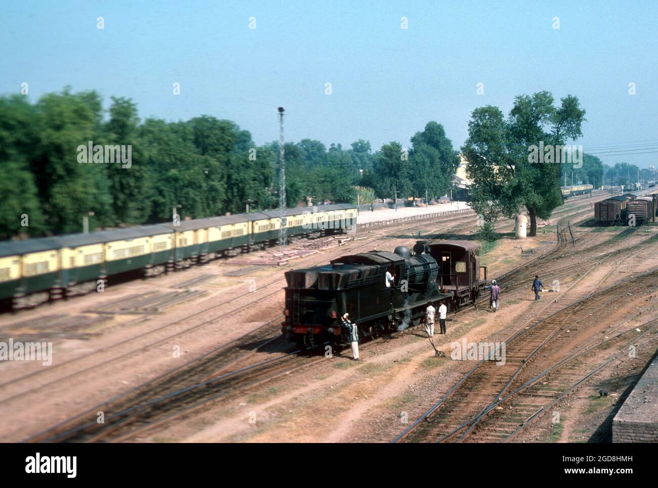 Khyber Mail in Peshawar cantonment, NW Pakistan, 1979 Stock Photo - Alamy