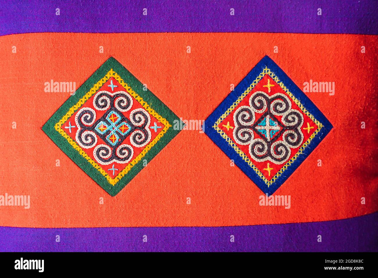 Hmong patterns hill tribe, Identity of the Hmong tribe in Sapa village,  Vietnam Stock Photo - Alamy