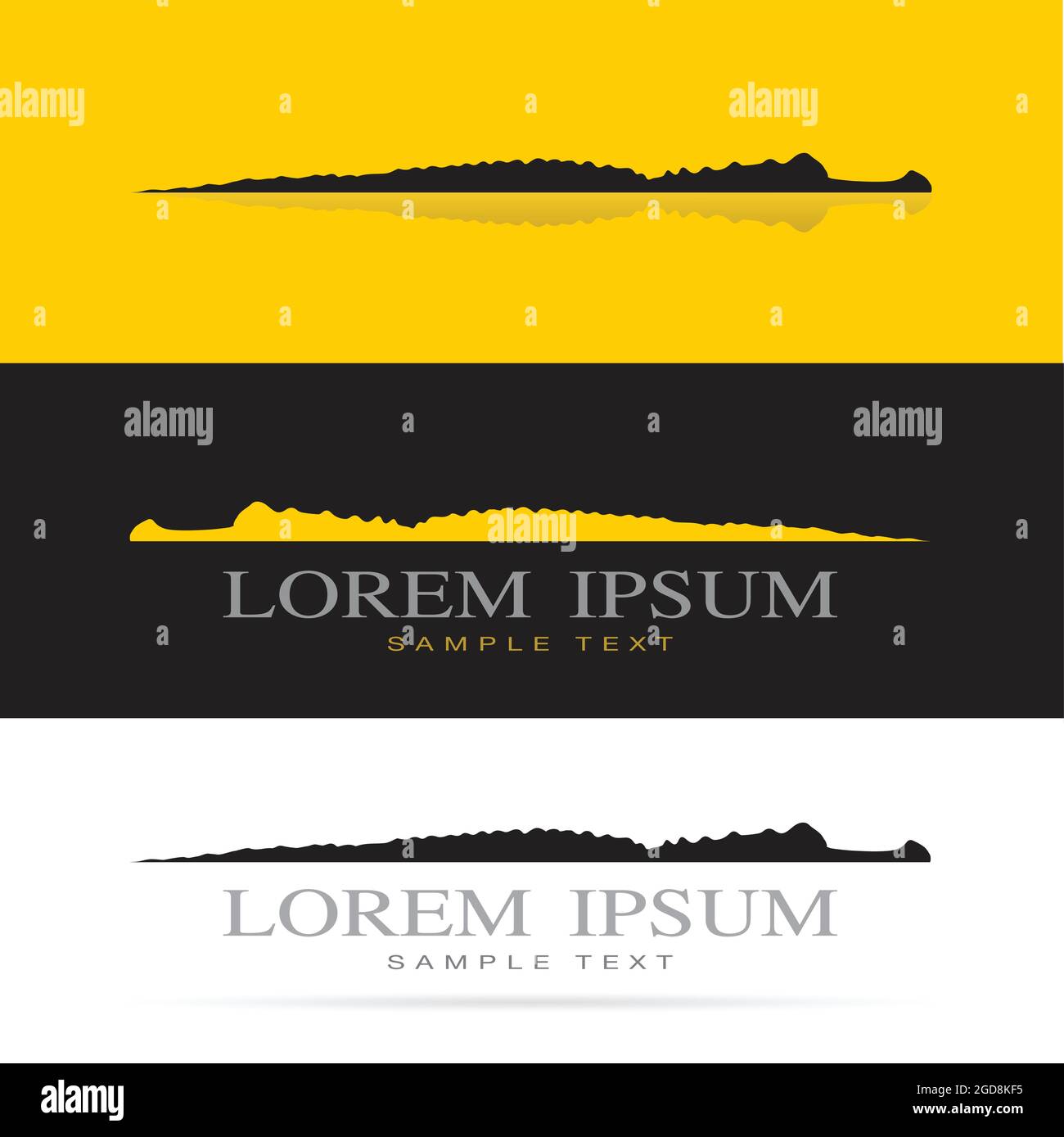 Vector image of crocodile design floating on the surface. Easy editable ...