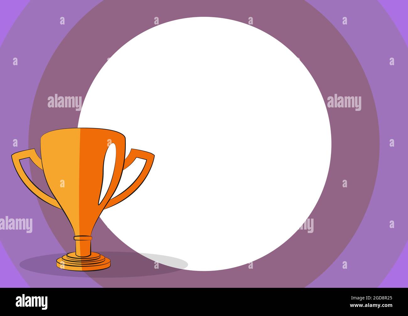 Competition Trophy Drawing With Large Blank Space Background Displaying  Winning And Victory. Championship Prize Design Showing Success Stock Vector  Image & Art - Alamy