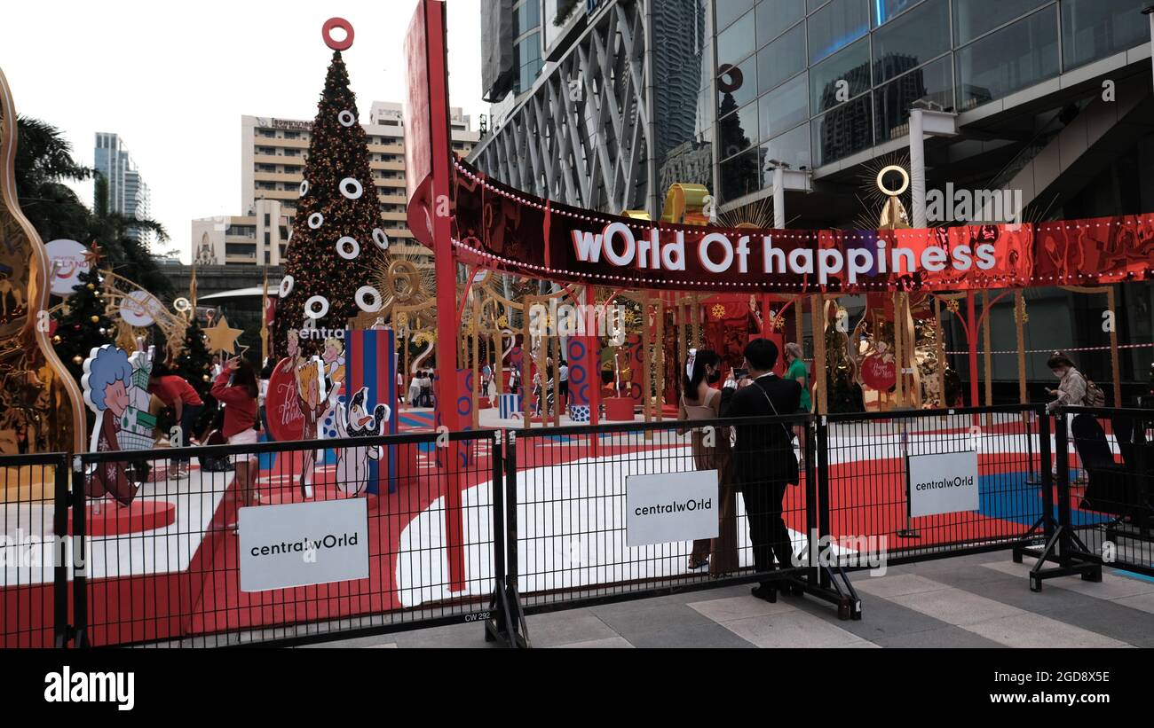 Christmas Central World Shopping Mall Bangkok Thailand Stock Photo Alamy