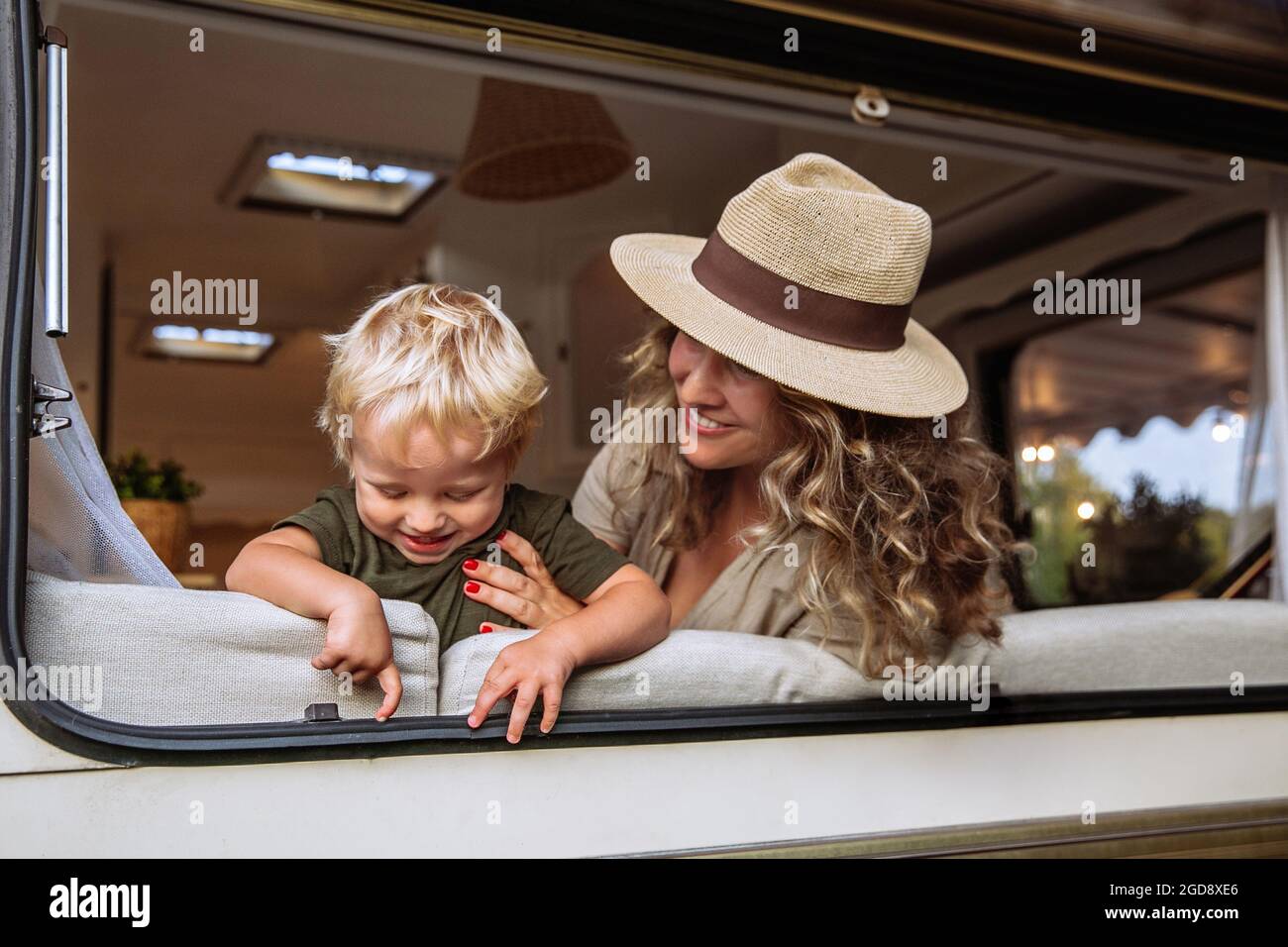 Mom Driving Rv Car journey with mum hi-res stock photography and images - Alamy