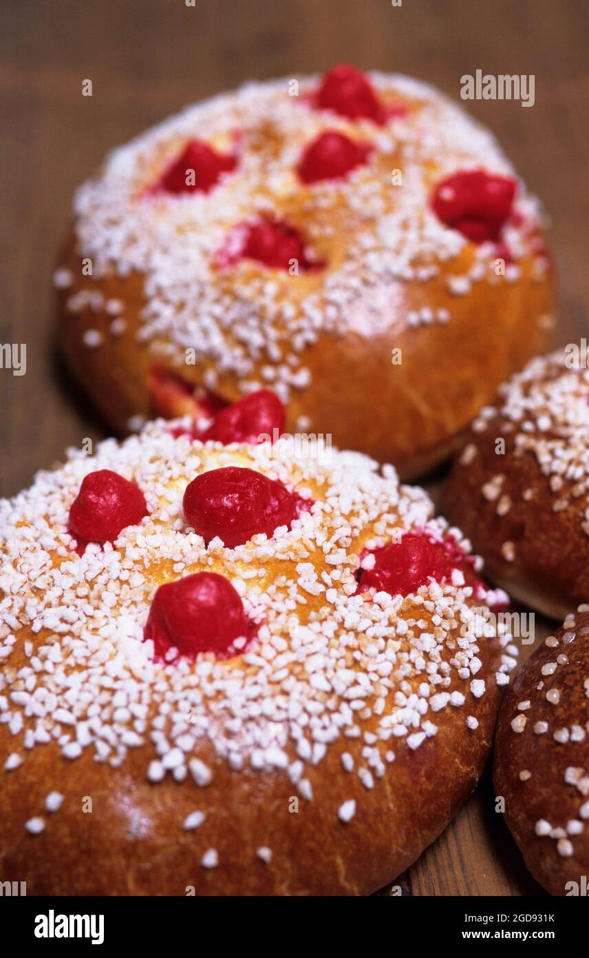 FRANCE, SAVOIE (73) BRIOCHE DE SAINT GENIX CAKE Stock Photo