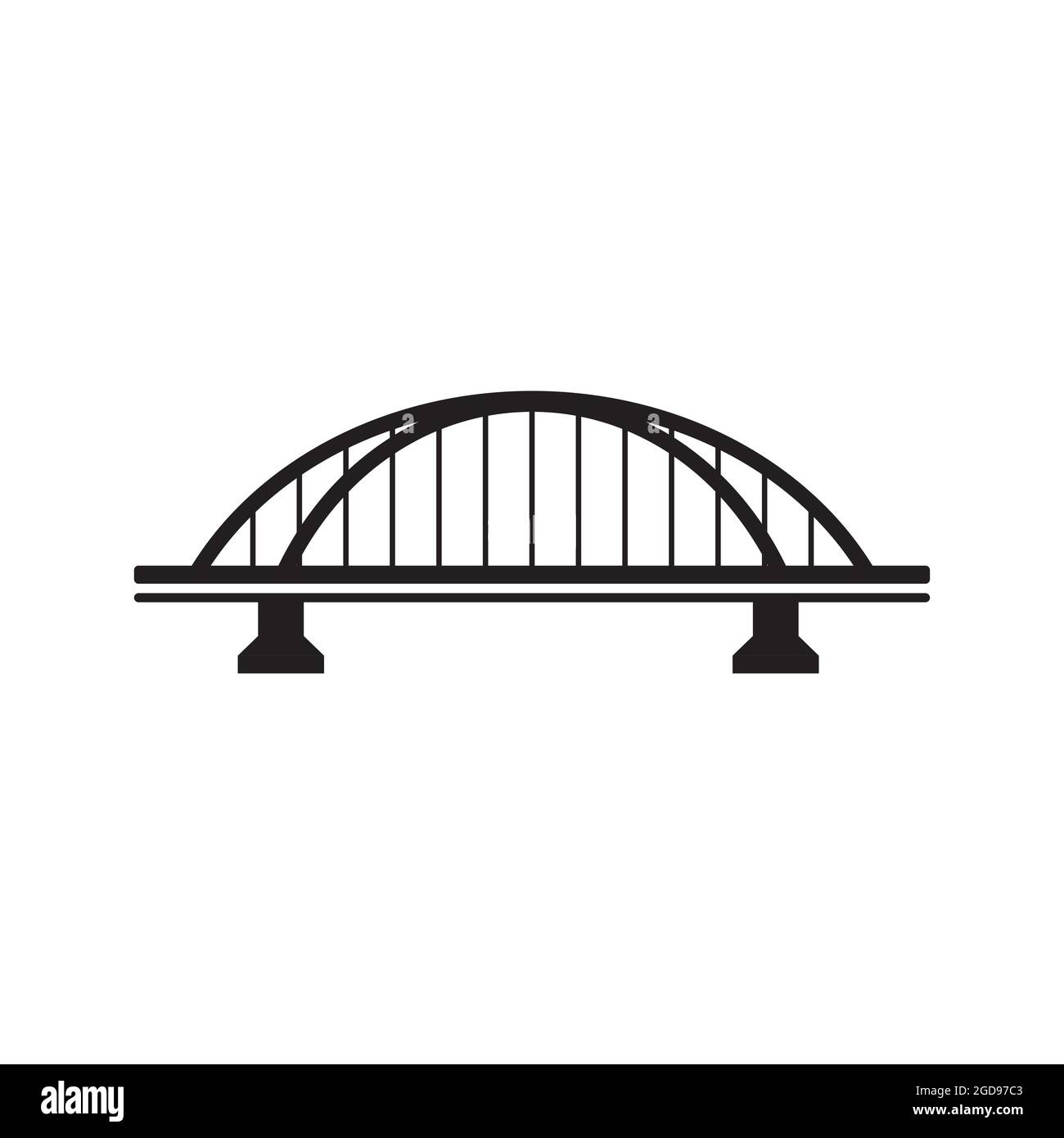 Bridge vector icon illustration design template Stock Vector