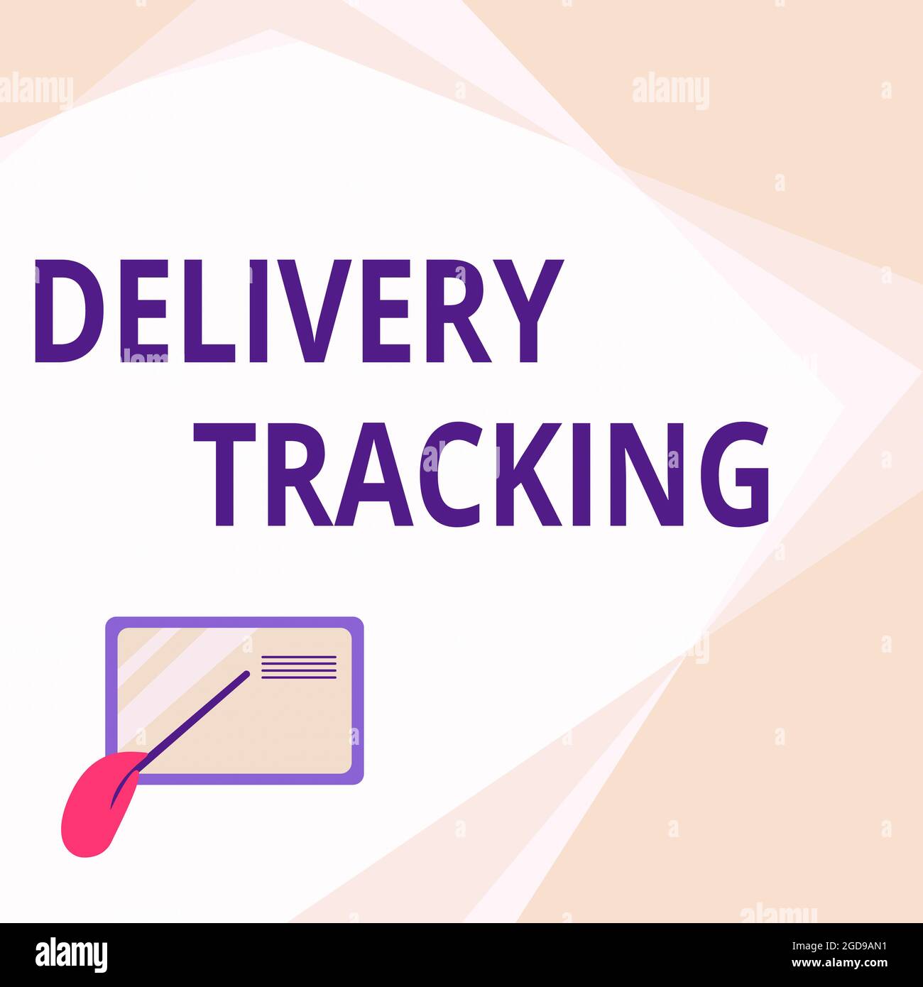 Writing displaying text Delivery Tracking. Business idea the process of ...