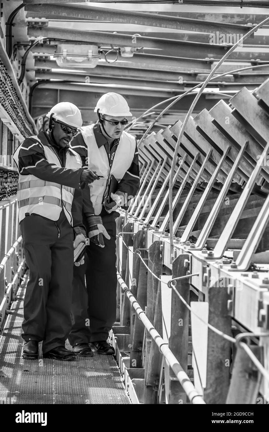 JOHANNESBURG, SOUTH AFRICA Jan 06, 2021 A grayscale two men in a