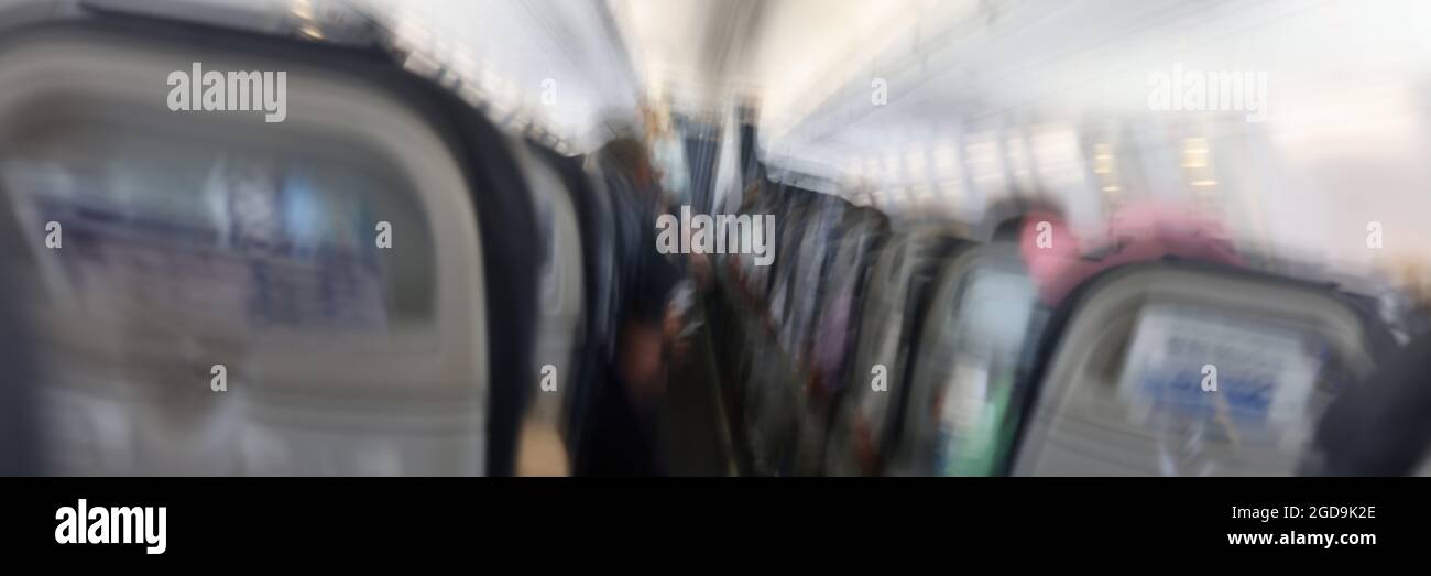 Passengers cabin back view hi-res stock photography and images - Alamy