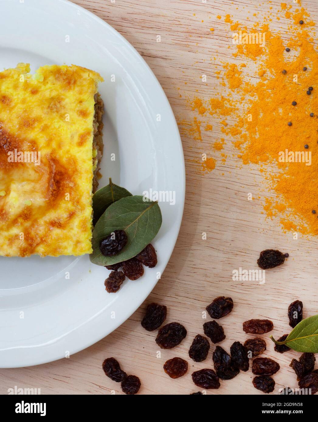 traditional-south-african-bebotie-stock-photo-alamy