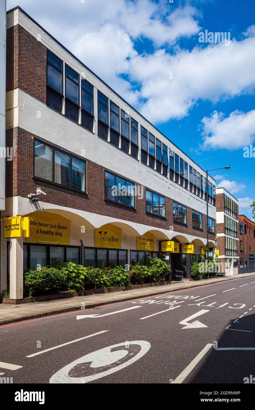 The Dogs Trust HQ at 17 Wakley St, London. The Dogs Trust is a dog protection charity based in London. Founded as National Canine Defence League 1891. Stock Photo