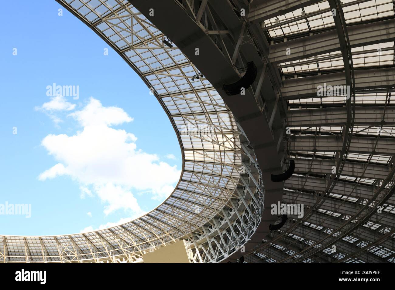 Inside construction site national stadium hi-res stock photography and ...