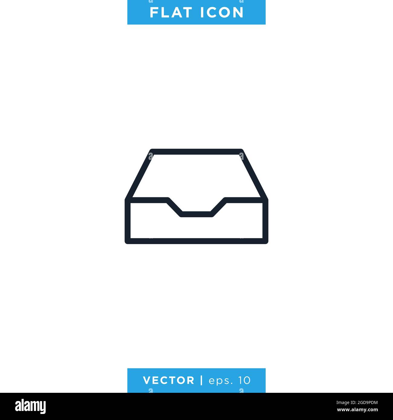 Archive storage icon vector illustration design template. Editable stroke. Vector eps 10. Stock Vector
