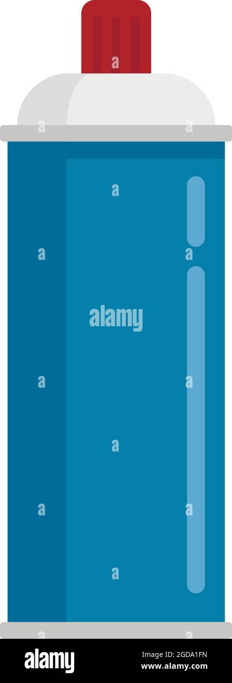 Gas spray bottle icon. Flat illustration of gas spray bottle vector ...