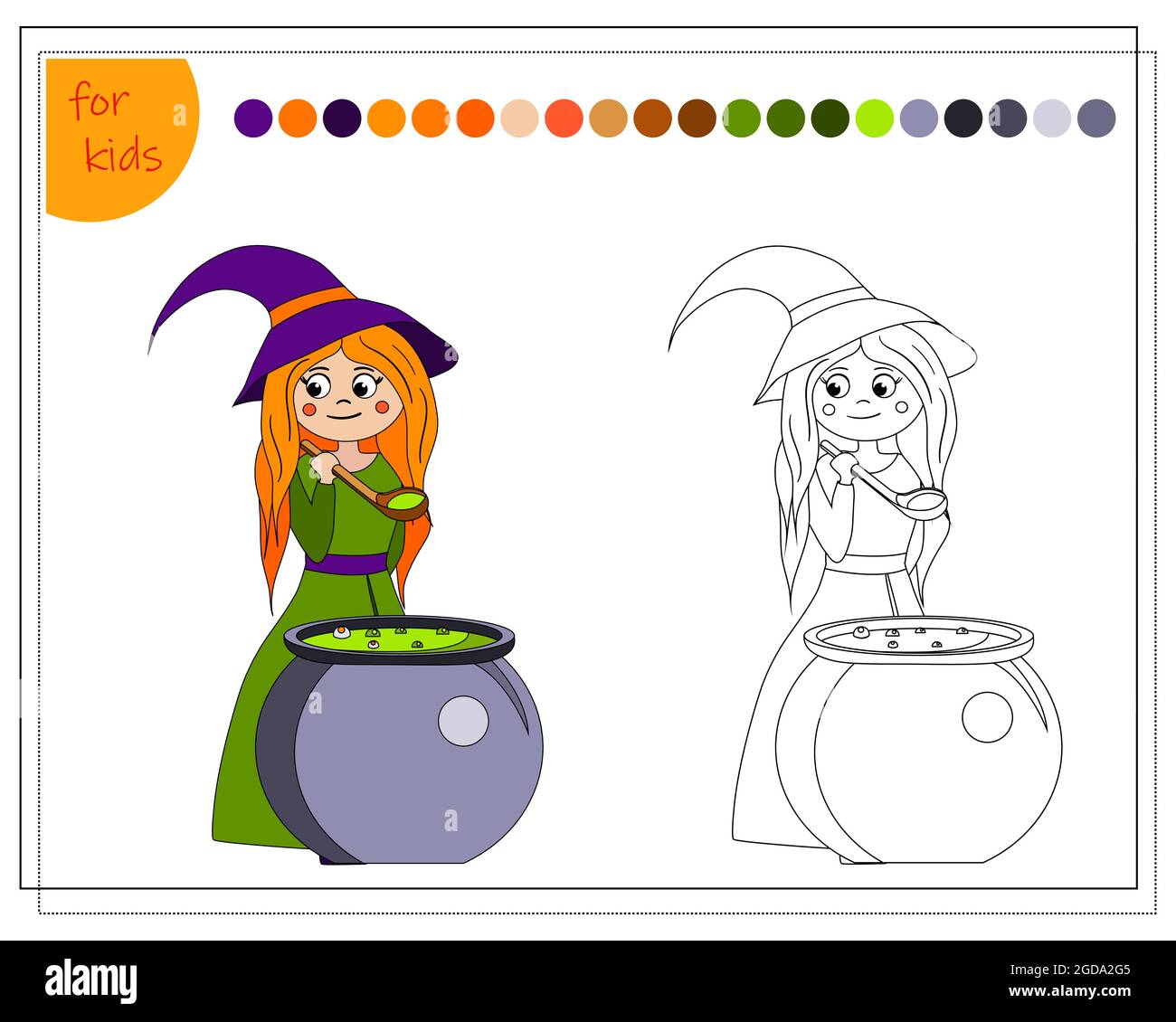 https://c8.alamy.com/comp/2GDA2G5/coloring-book-for-children-by-colors-cartoon-witch-cooks-a-potion-in-a-cauldron-halloween-vector-isolated-on-a-white-background-2GDA2G5.jpg