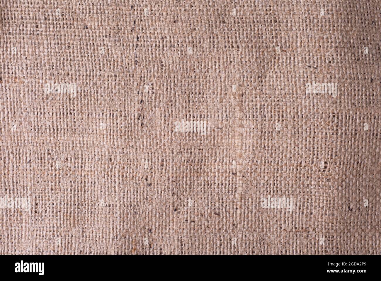 warm shade burlap texture close up bag. Stock Photo