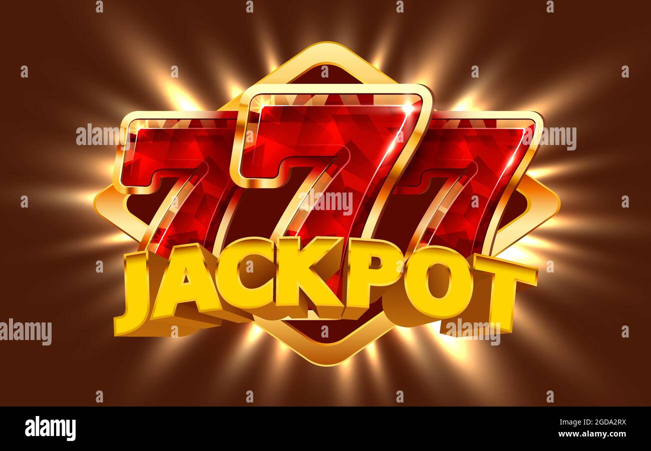 Slot machine wins the jackpot. 777 Big win concept. Casino jackpot ...