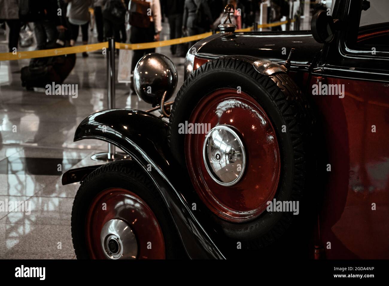 4 June 2019, Moscow, Russia: side view of german car Opel Model 1,2L 1933. Classical retro cars of 1930s. Stock Photo