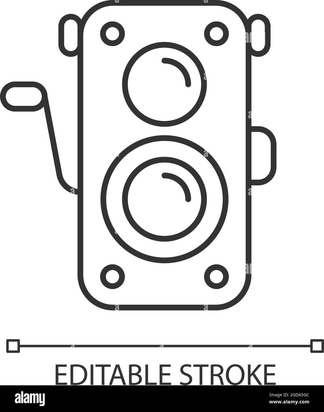 Old photo camera linear icon Stock Vector Image & Art - Alamy