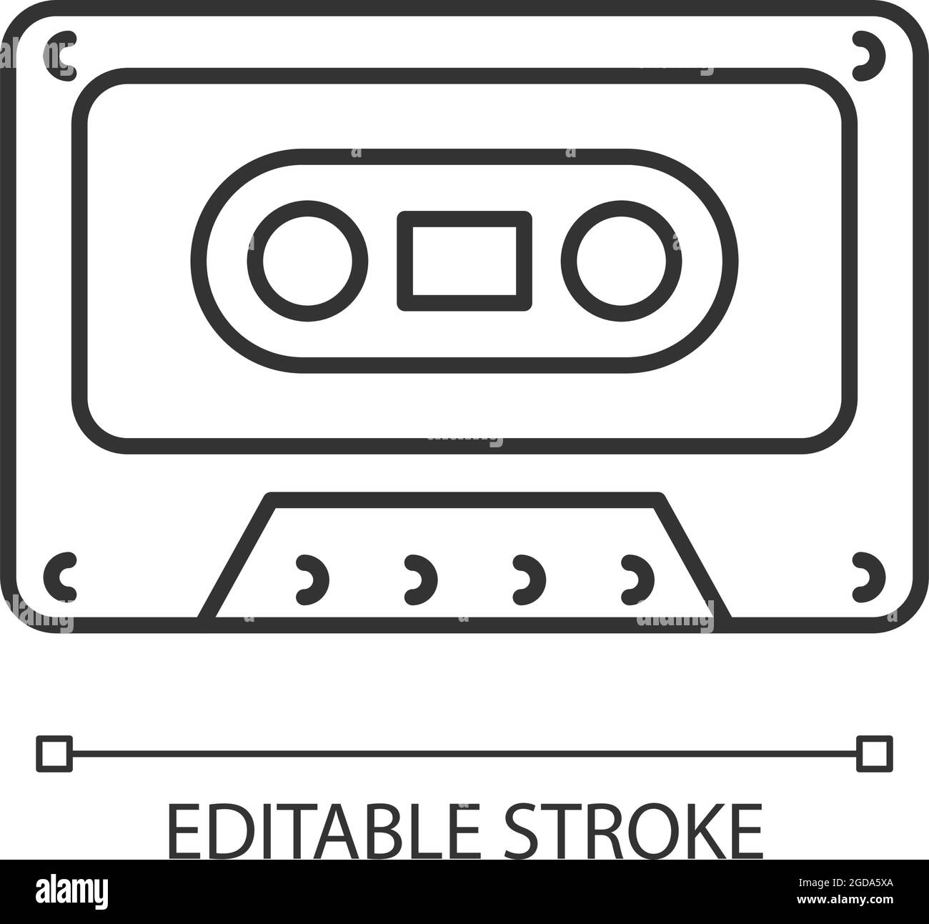 Tape cassette linear icon Stock Vector Image & Art - Alamy