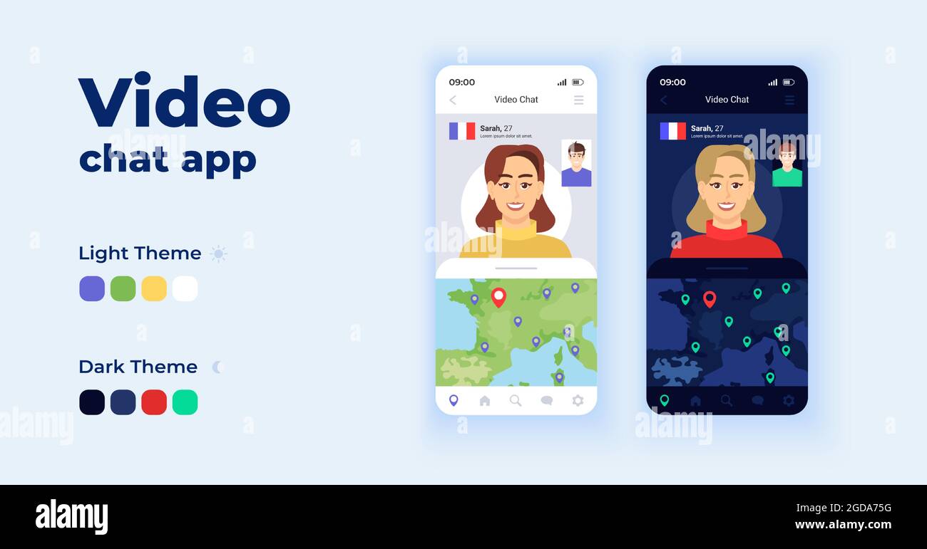 Mobile video chat app