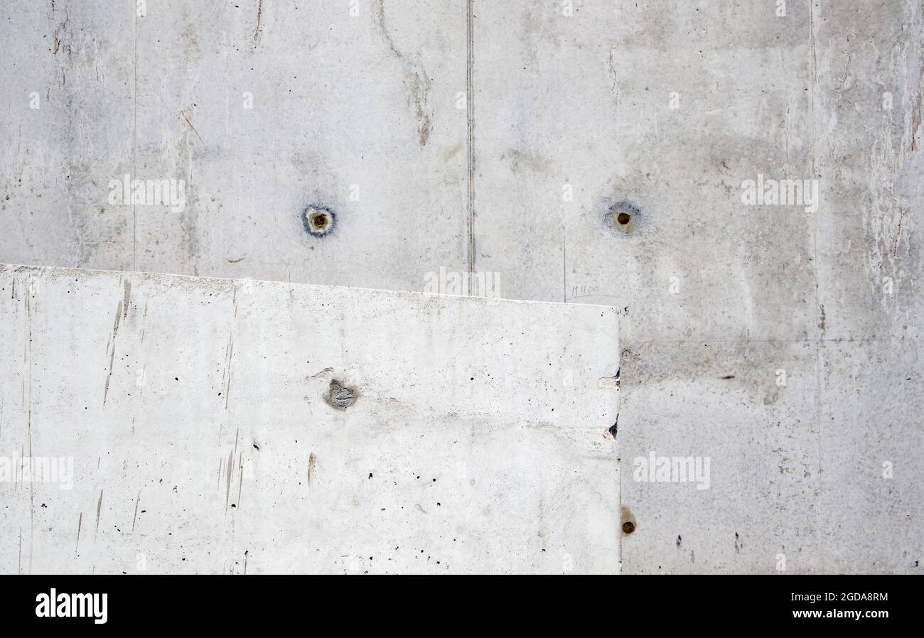 Empty light concrete wall texture background. Old grungy texture, gray concrete wall for pattern and background Stock Photo