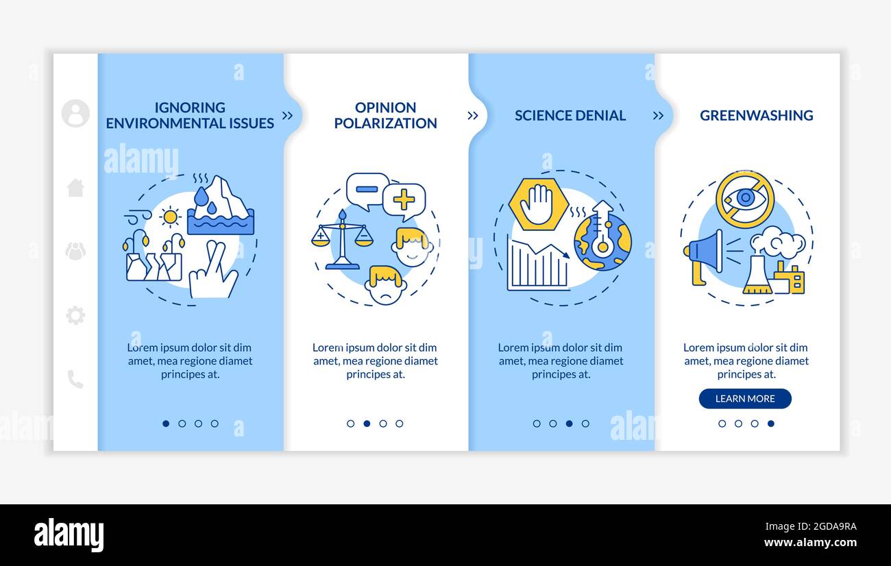 Science denial onboarding vector template Stock Vector