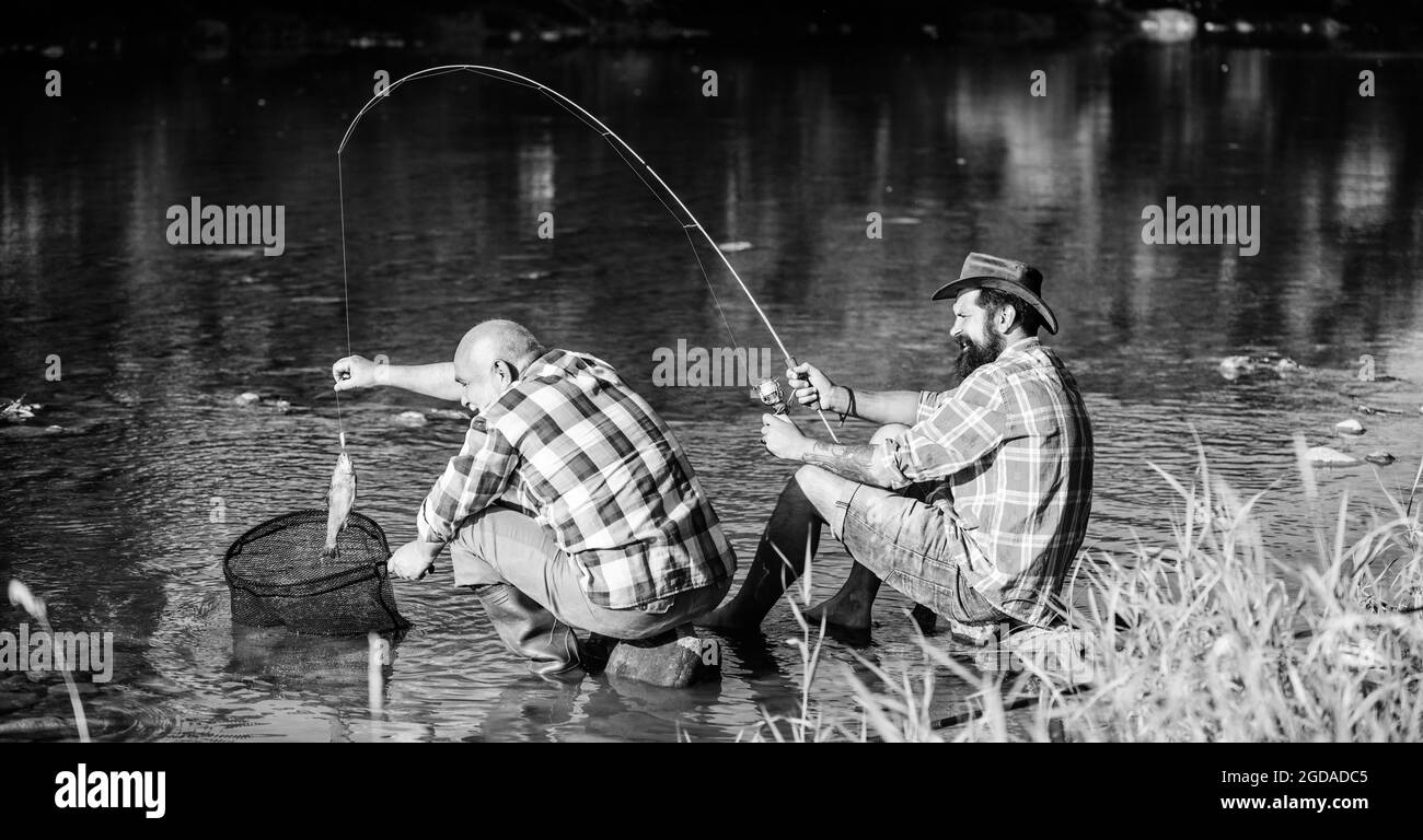 Sturgeon fishing Black and White Stock Photos & Images - Alamy