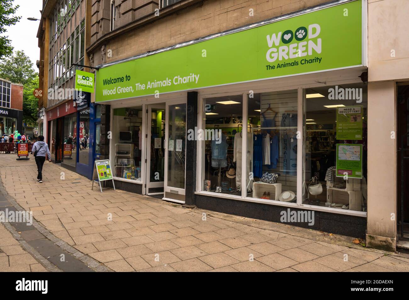 Wood green The Animal Charity shop in Norwich City centre Stock Photo