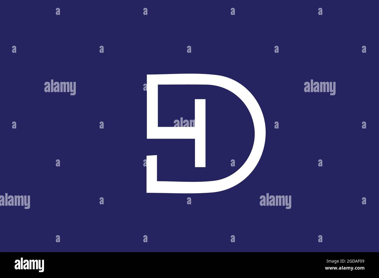 Alphabetic logo design vector initial logo vector Stock Vector