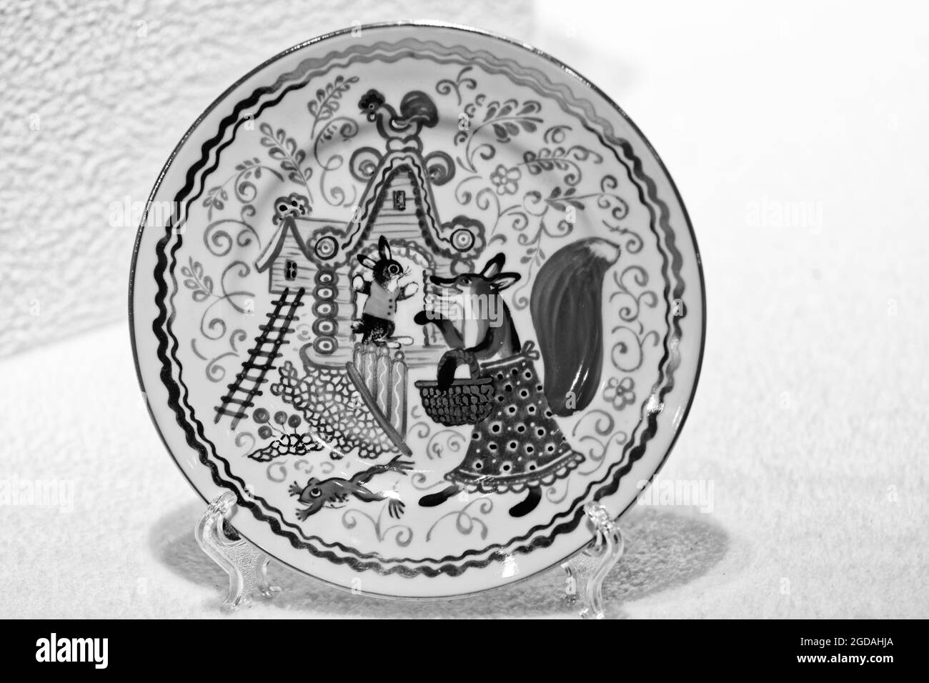 Russian fairy tale fox Black and White Stock Photos & Images - Alamy