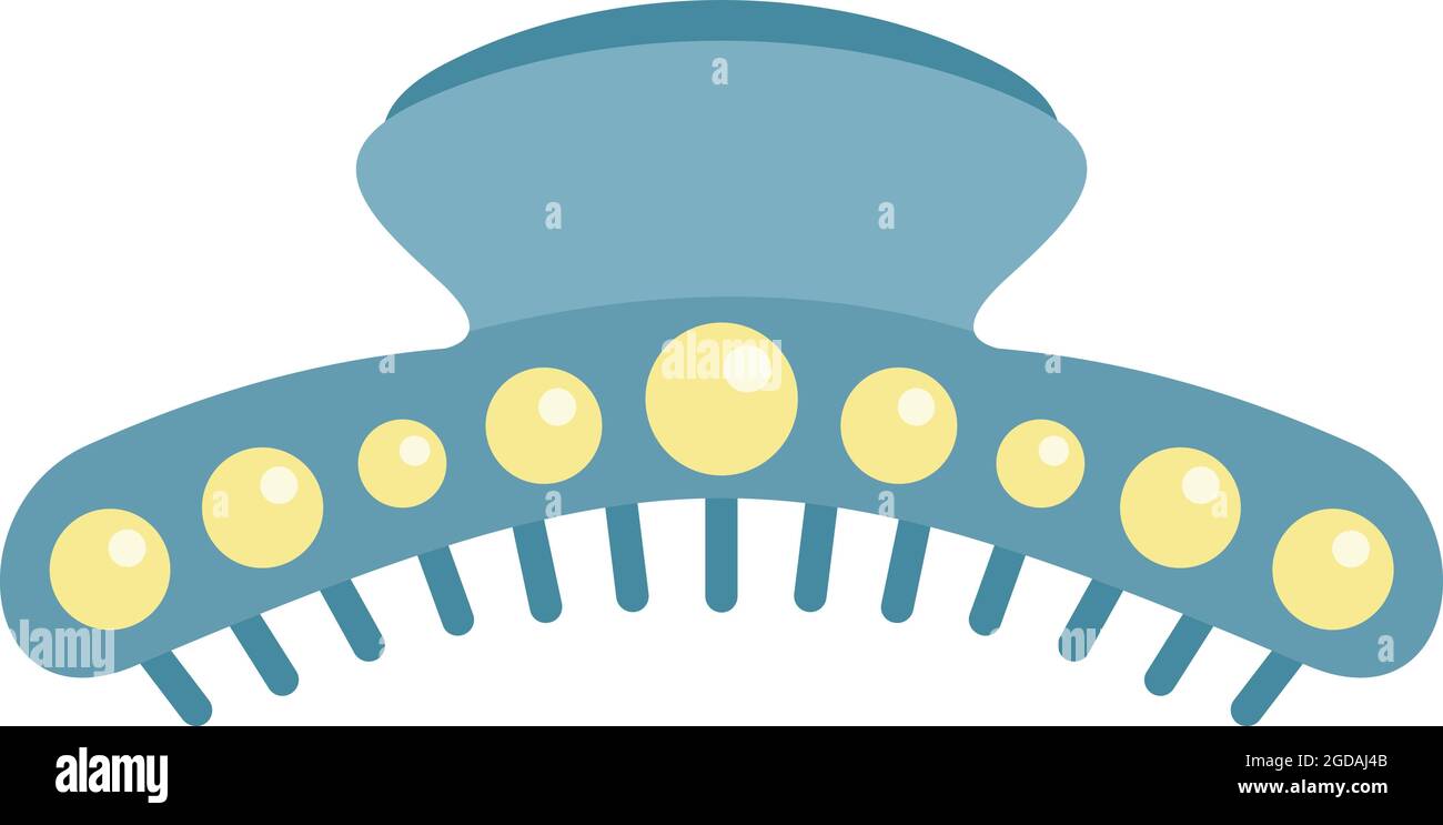 Pin barrette icon flat isolated vector Stock Vector