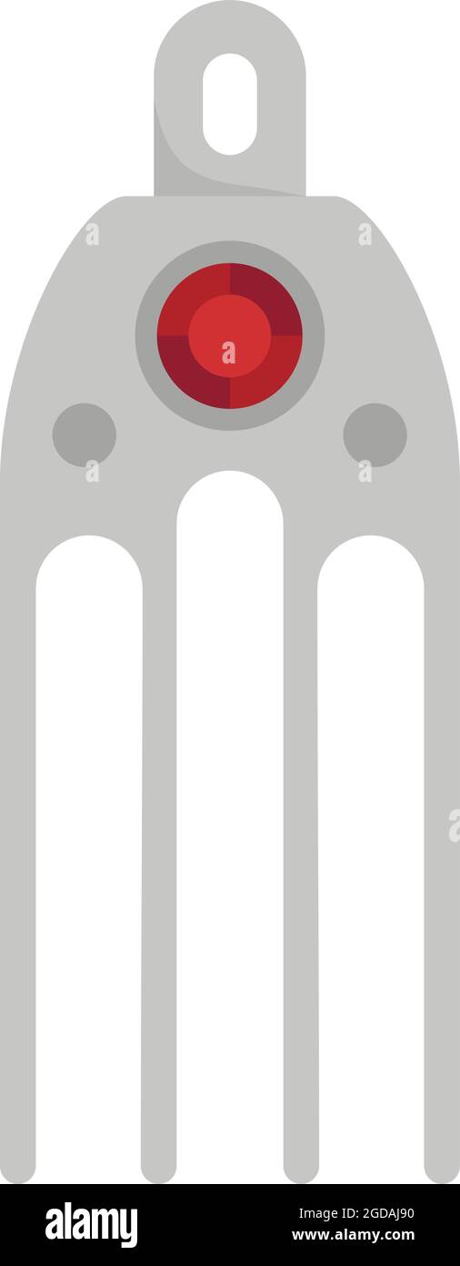 Female barrette icon flat isolated vector Stock Vector