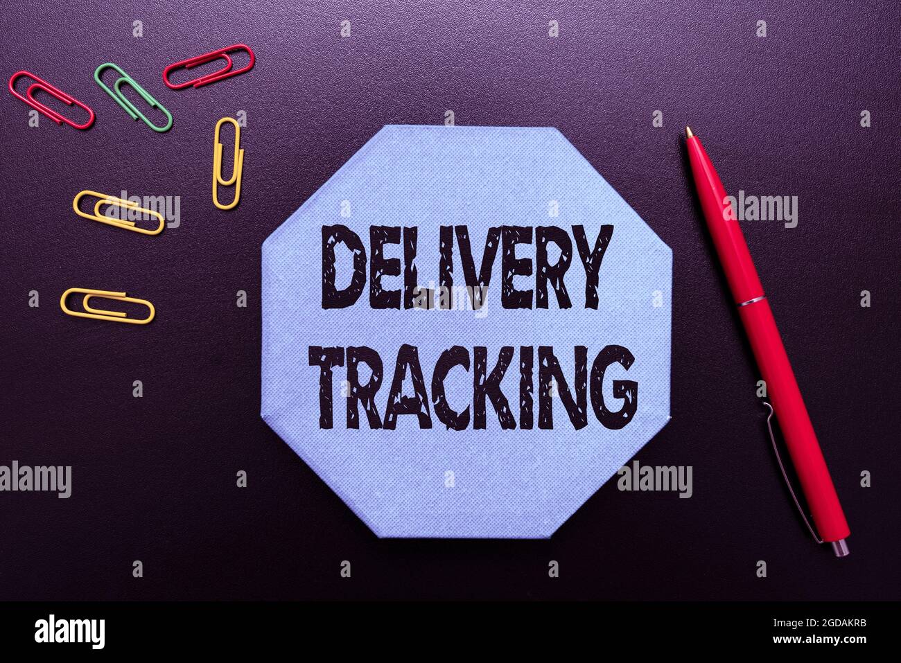 Writing displaying text Delivery Tracking. Business showcase the ...